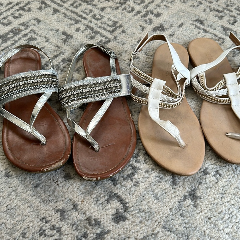 Two pairs of sandals